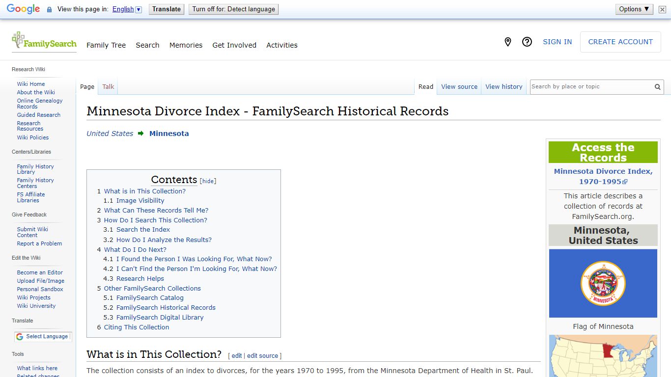 Minnesota Divorce Index - FamilySearch Historical Records